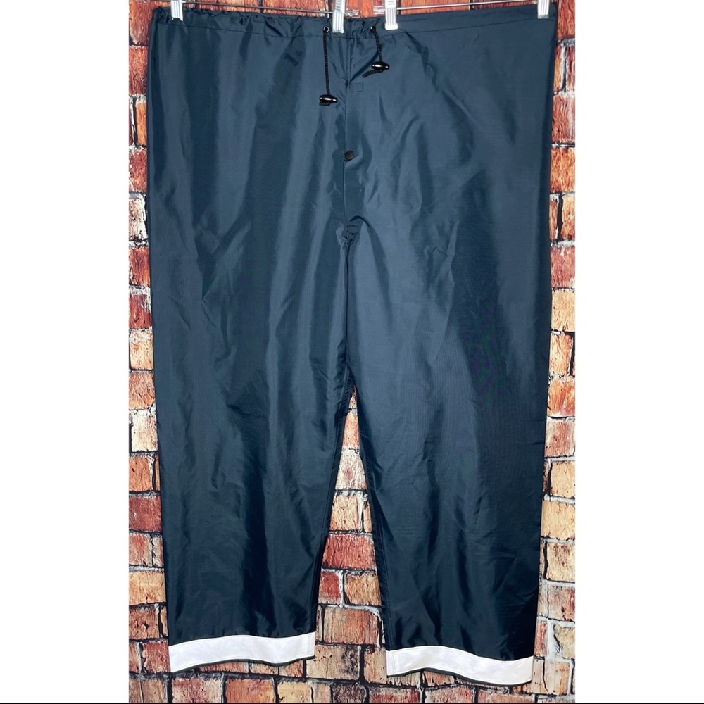 Nasco Mens WorkLite 80 Series High Visability Reflective Navy Blue XL Rain Pants